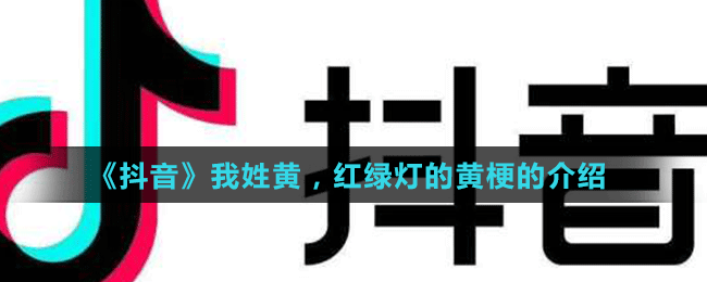 《抖音》我姓黃，紅綠燈的黃梗的介紹
