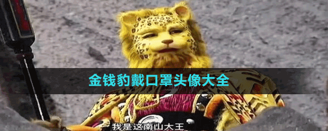 金錢豹戴口罩頭像大全