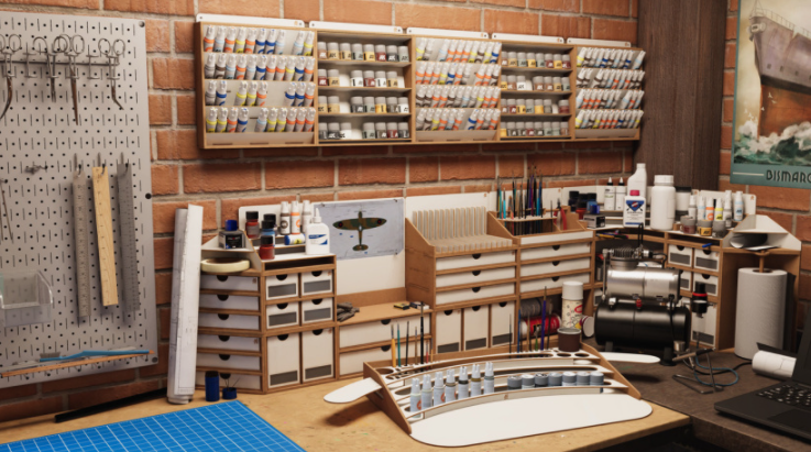 《膠佬模擬器》上架Steam：在虛擬世界制作模型，支持中文