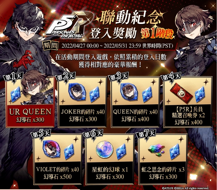 《FFBE幻影戰(zhàn)爭(zhēng)》X《女神異聞錄5皇家版》聯(lián)動(dòng)活動(dòng)正式登場(chǎng)！登入免費(fèi)送Queen！