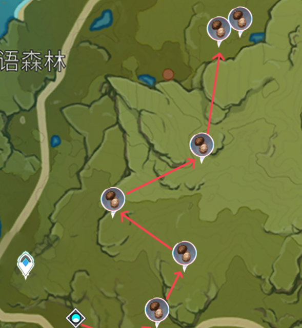 《原神》松茸采集路線分享