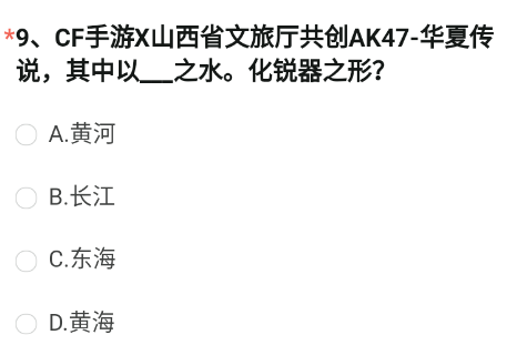 《穿越火線槍?xiě)?zhàn)王者》cf手游X山西省文旅廳共創(chuàng)AK47-華夏傳說(shuō)，其中以___之水?；J器之形?
