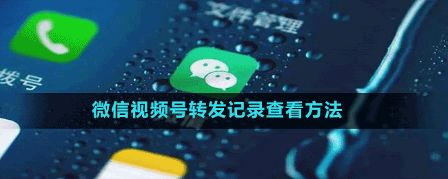 微信視頻號轉(zhuǎn)發(fā)記錄查看方法