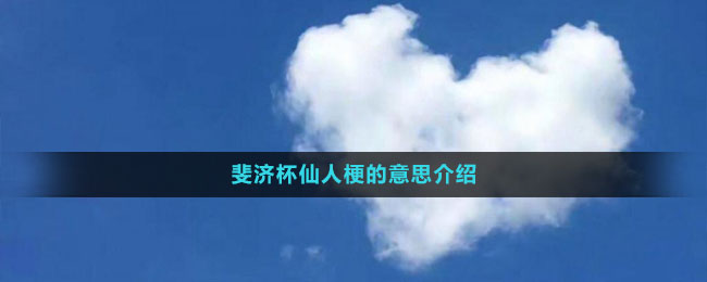 斐濟杯仙人梗的意思介紹