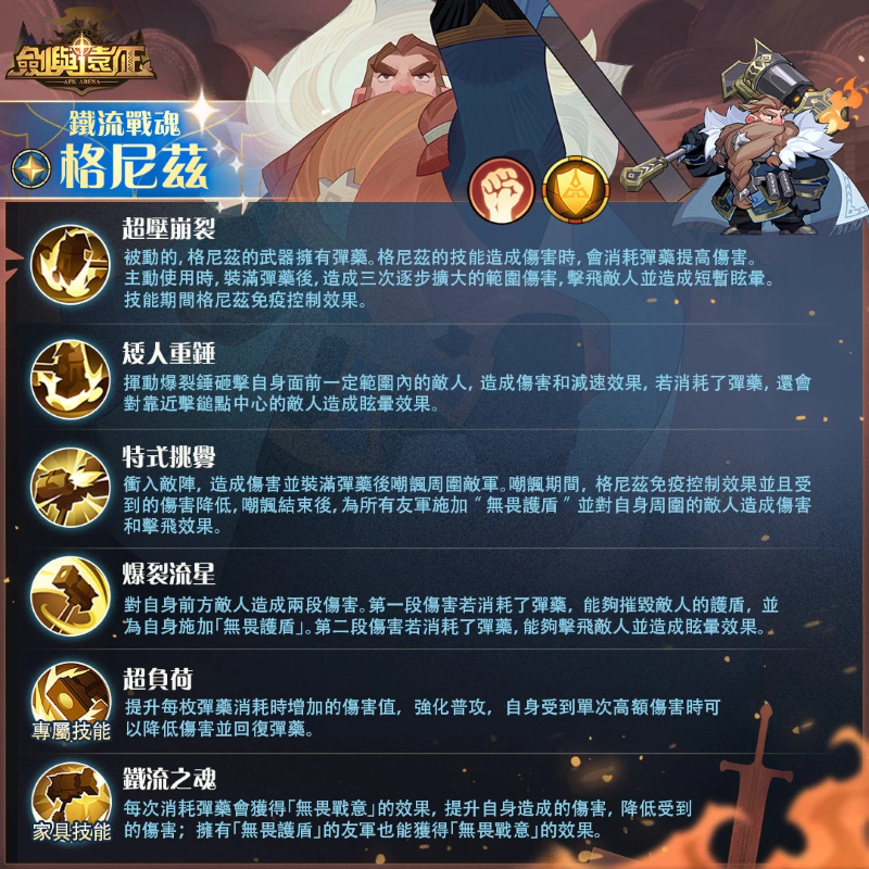 《劍與遠(yuǎn)征》全新英雄「鐵流戰(zhàn)魂 - 格尼茲」榮耀登場！并推出英雄自選福利活動