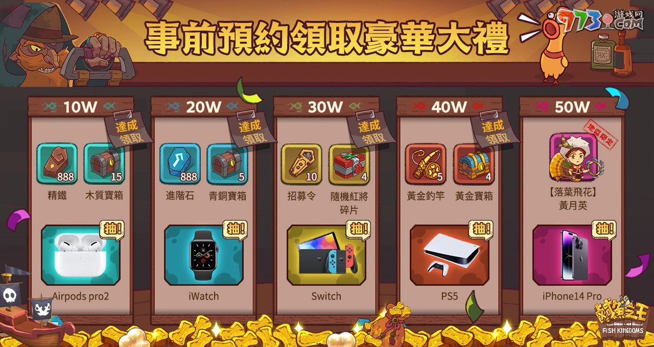 史上最無(wú)厘頭的掛機(jī)游戲《咸魚(yú)之王》事前預(yù)約開(kāi)跑啦 力拼翻身就靠摸魚(yú)技巧！