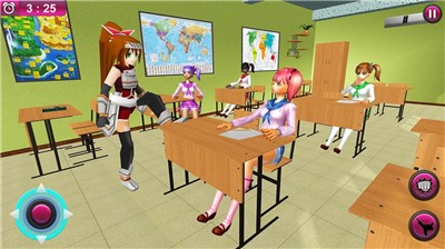 動(dòng)漫女生高中校園截圖(4)