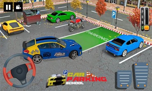 停車(chē)場(chǎng)學(xué)校汽車(chē)截圖(1)