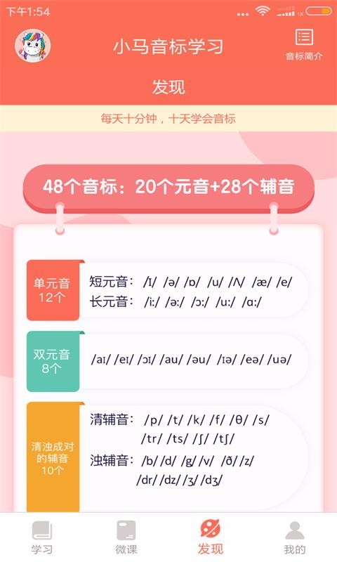 小馬音標學習截圖(1)