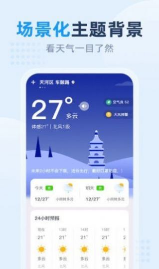 小時(shí)天氣截圖(4)