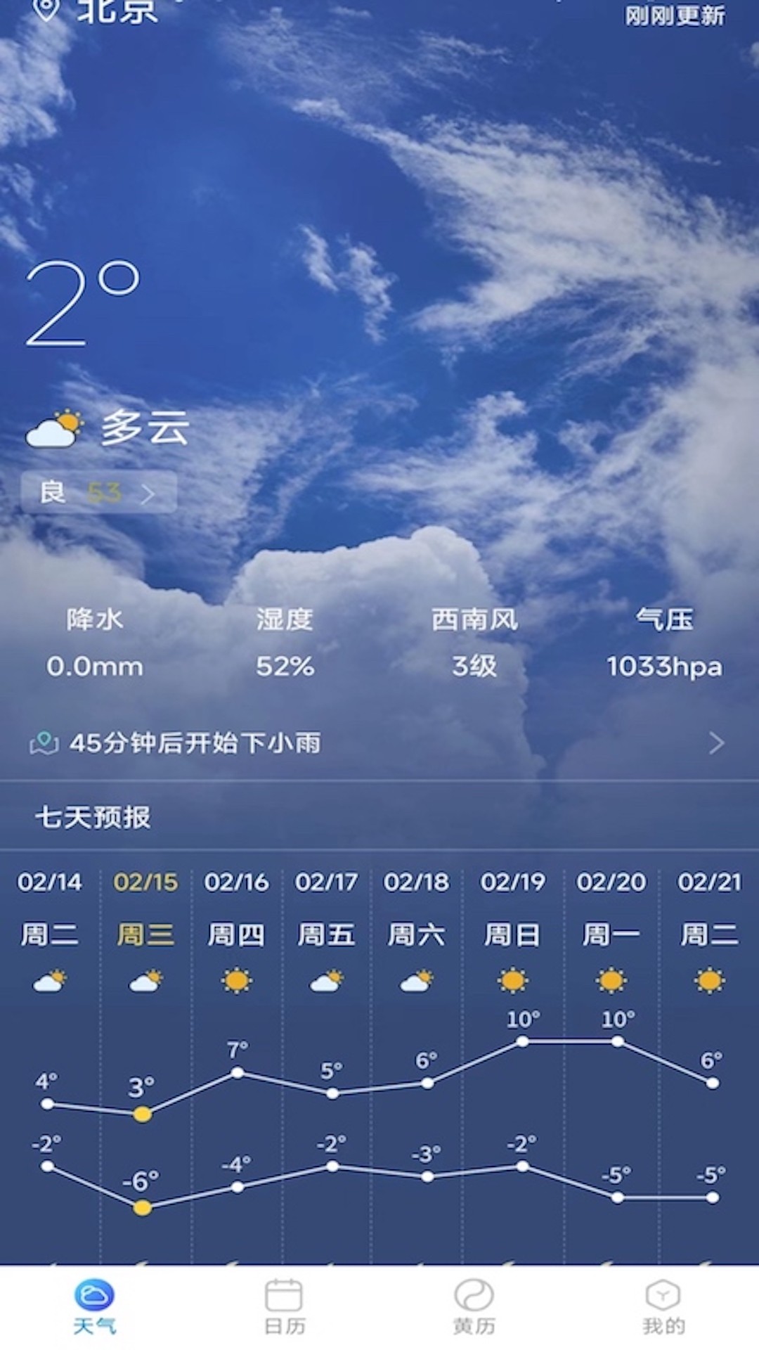 標(biāo)準(zhǔn)天氣預(yù)報(bào)截圖(2)