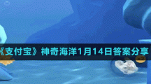 《支付寶》神奇海洋1月14日答案分享