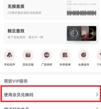 網(wǎng)易云音樂(lè)兌換碼使用方法