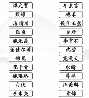 《漢字找茬王》第145關通關方法