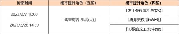 《原神》「赤團開時」活動祈愿開啟