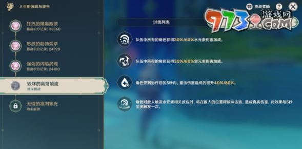 《原神》人生的波峰與波谷第四關(guān)攻略