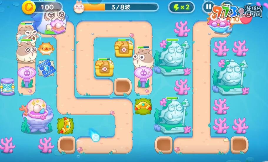 《保衛(wèi)蘿卜4》海的閨女第116關通關攻略